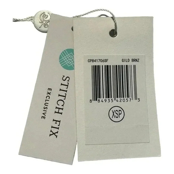 NEW Evolution by Cyrus Women's XS Petite Scallop Edge Open Brown Cardigan‎ NWT - Picture 8 of 8